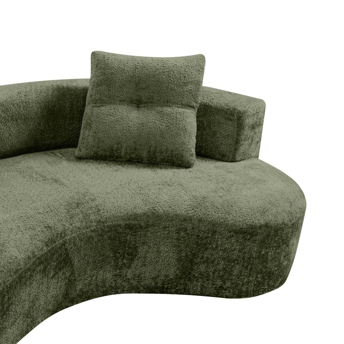 80" 3 Seater Couch for Living Room, Boneless Couch with 2 Pillows,Upholstered Floor Sofa