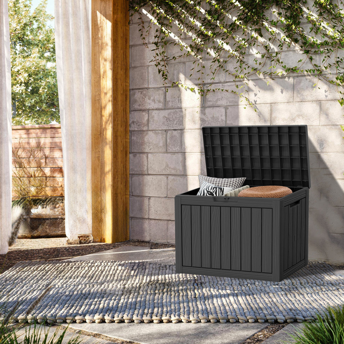 45Gallon Deck Box - Black