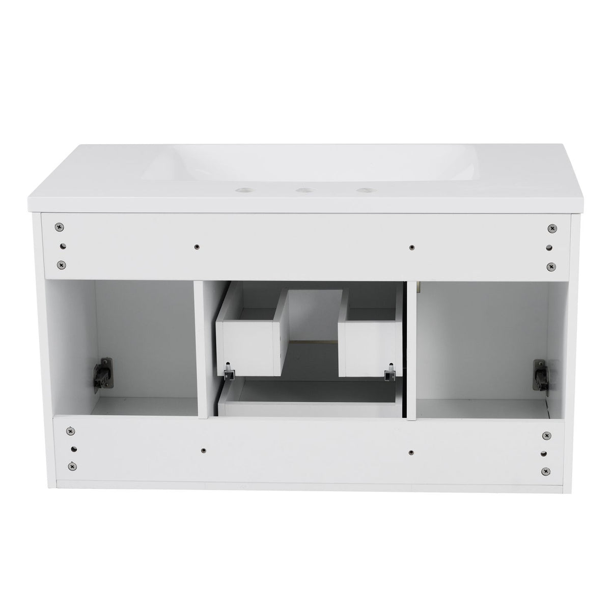36'' Wall Mounted Bathroom Vanity, Floating Bathroom Storage Cabinet with 2 Drawers (Same as N710S236003K)