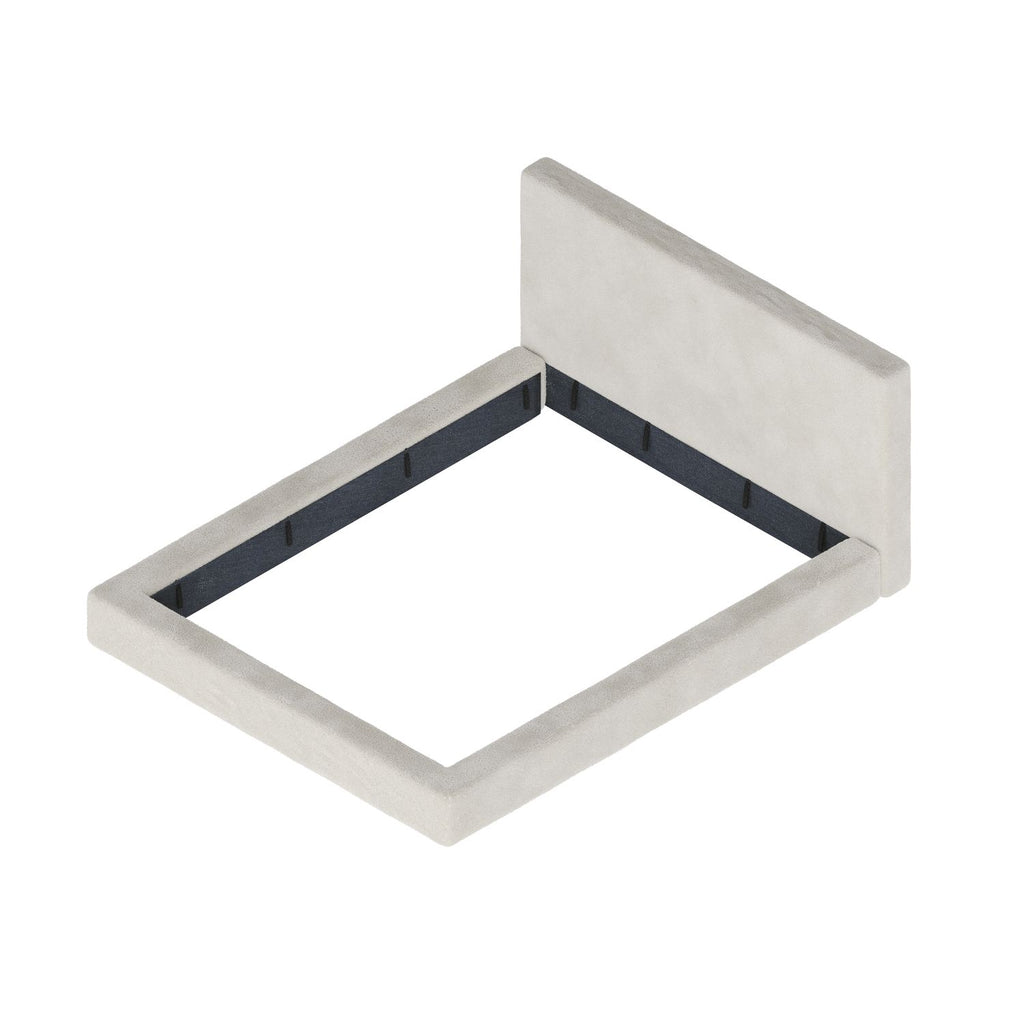 AirFrame Queen Frameless Bed Surround, 8.7'' Cloud Upholstered sponge cushion, Easy Assembly (Excluding bed frame), Off-white.