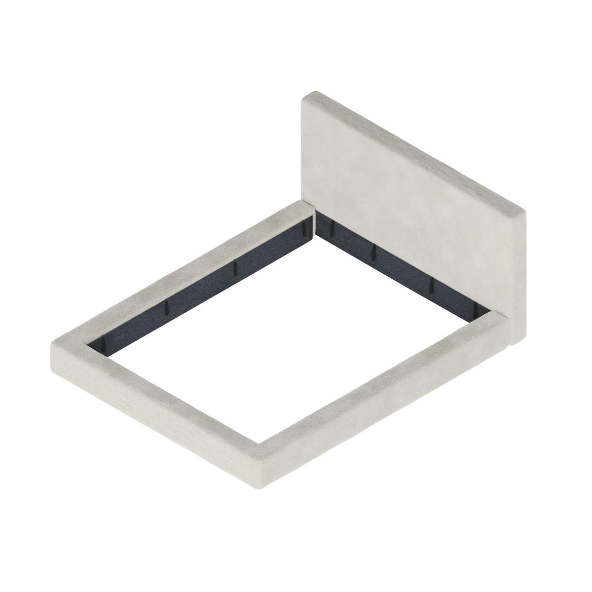 AirFrame Queen Frameless Bed Surround, 8.7'' Cloud Upholstered sponge cushion, Easy Assembly (Excluding bed frame), Off-white.