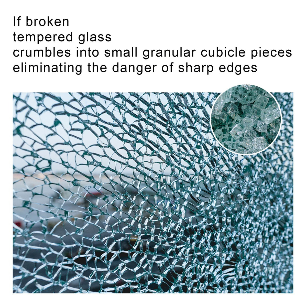 size: 27.95 inches,Tempered glass tabletop circular transparent tabletop circular glass tabletop circular glass plate.