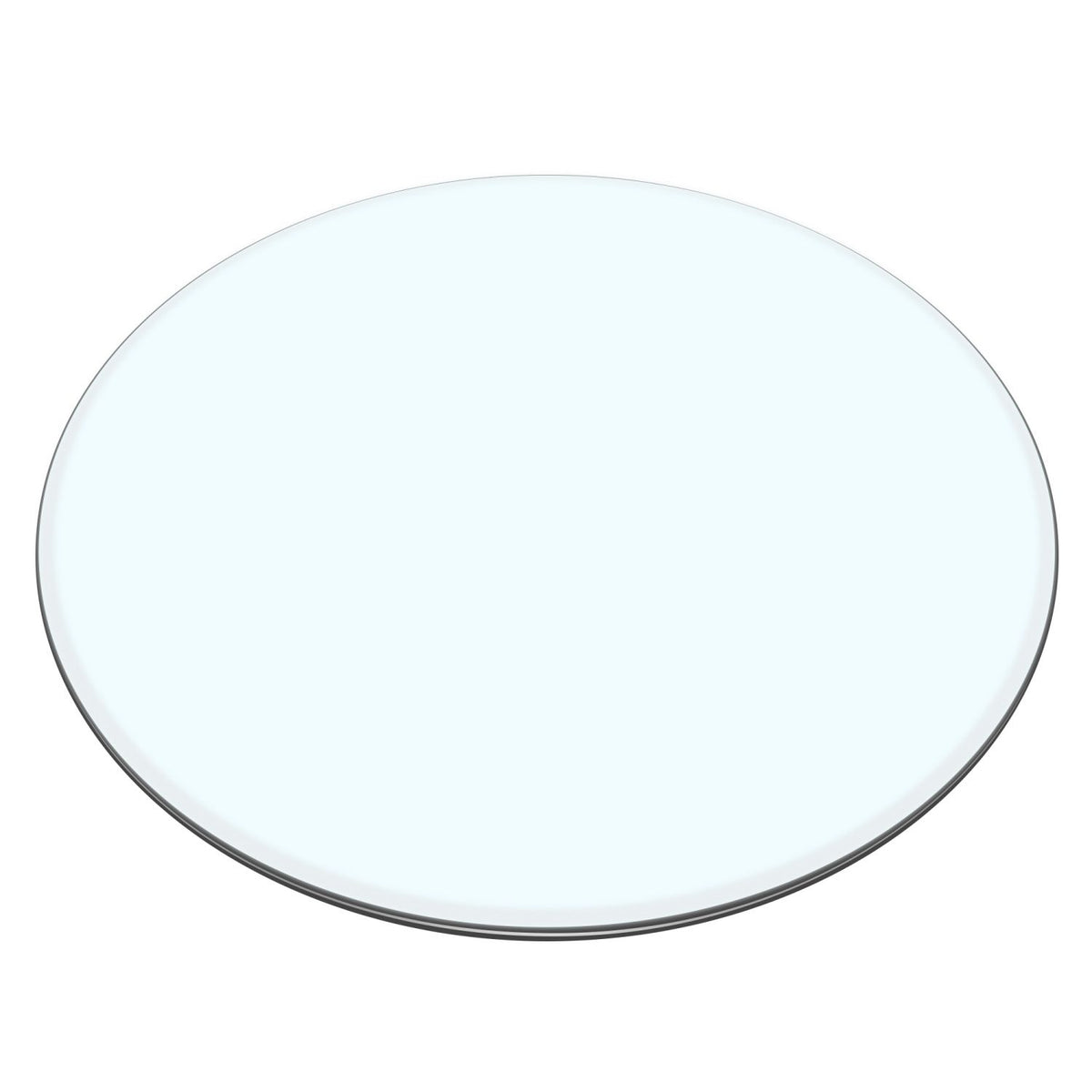 size: 27.95 inches,Tempered glass tabletop circular transparent tabletop circular glass tabletop circular glass plate.