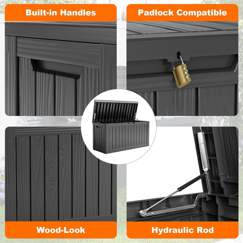 80Gallon Deck Box - Black