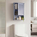 Bathroom Wall Mount Storage Cabinet Single Door with Height Adjustable Shelf
