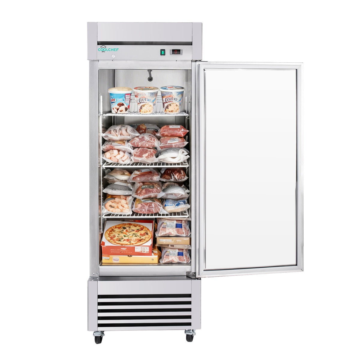 2 interior shelves for the 27" Solid Door Stainless Steel Reach-In Freezer