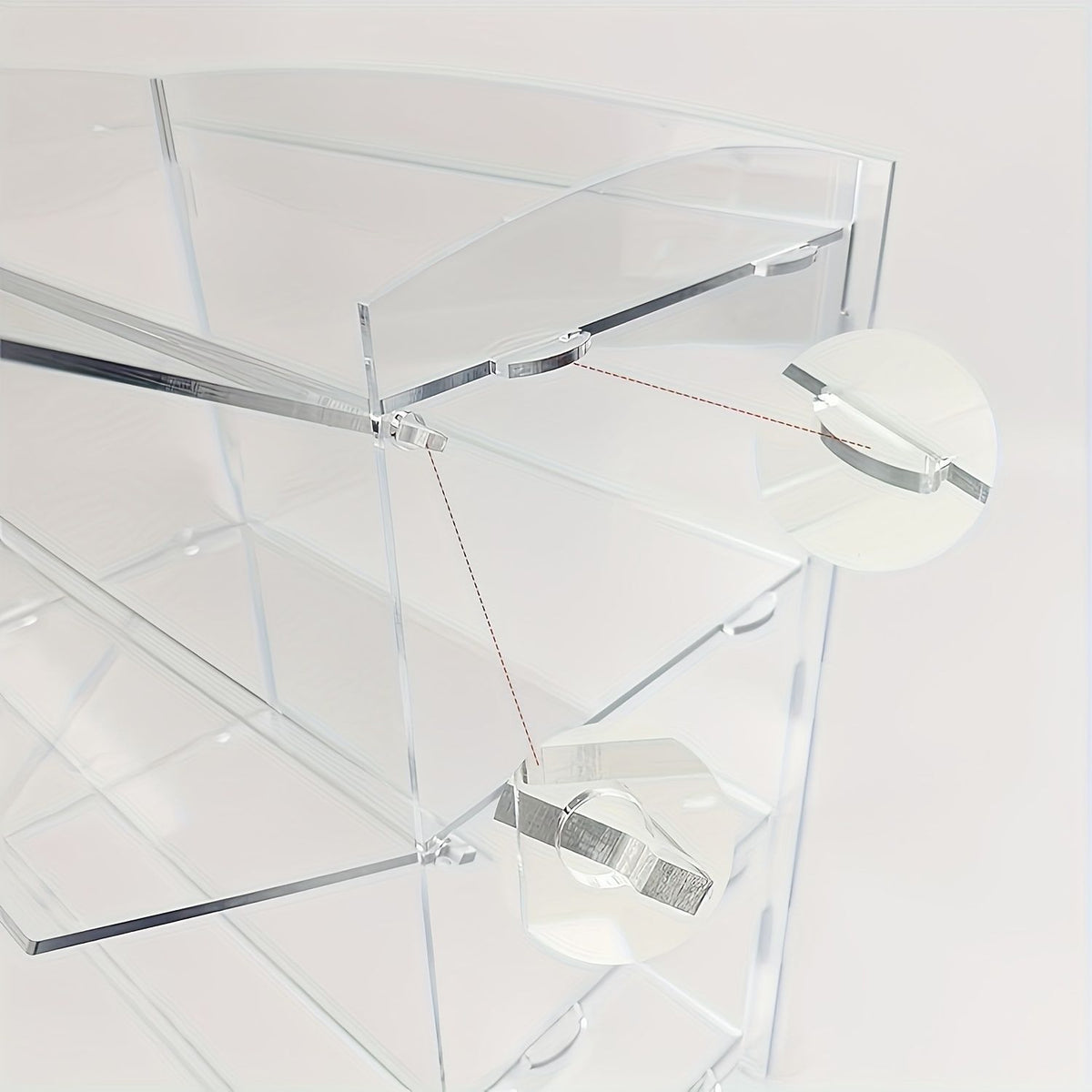 Countertop Bakery and Pastry Display Box, 2-Tier Transparent Acrylic Display Case, Suitable for Donuts, Bread, Cupcakes, Fruits - Perfect for Home Parties, Cafes, Bakery Finished Goods Display