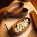 Four Japanese-Style Sushi Platters | Stylish Boat-Shaped Table Decor, Durable And Easy-To-Clean Wooden Condiment Dish, Handcrafted, Idealfor Kitchen Use, Perfect for Serving Fruits, Nuts, And Dessert
