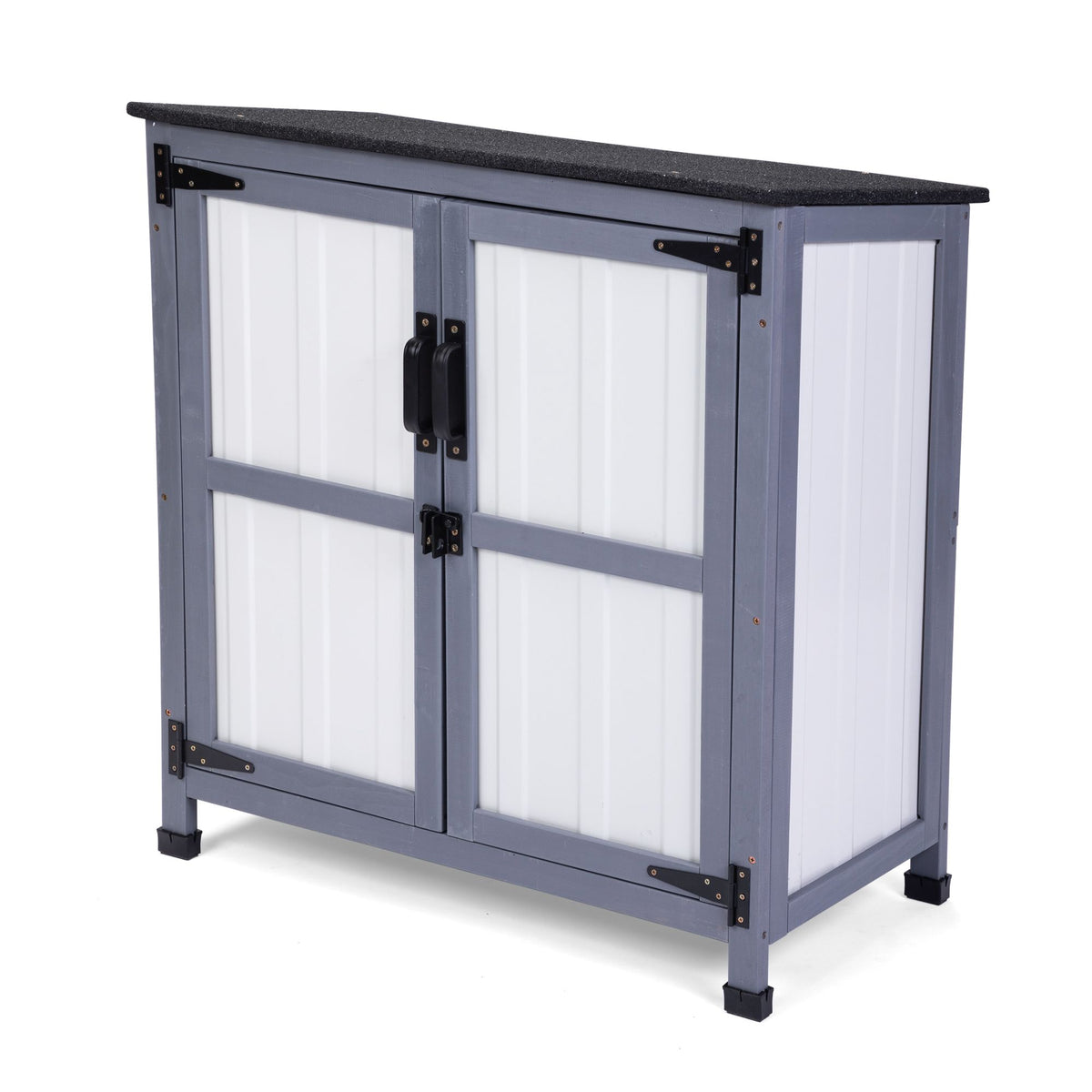 Steel Storage Cabinet, 31.5"L x 17.3"W x 33.7"H, Grey
