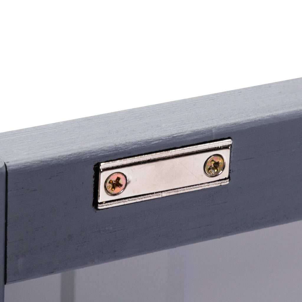 Steel Storage Cabinet, 31.5"L x 17.3"W x 33.7"H, Grey