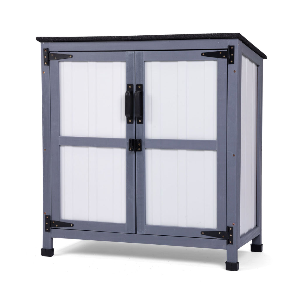 Steel Storage Cabinet, 31.5"L x 17.3"W x 33.7"H, Grey