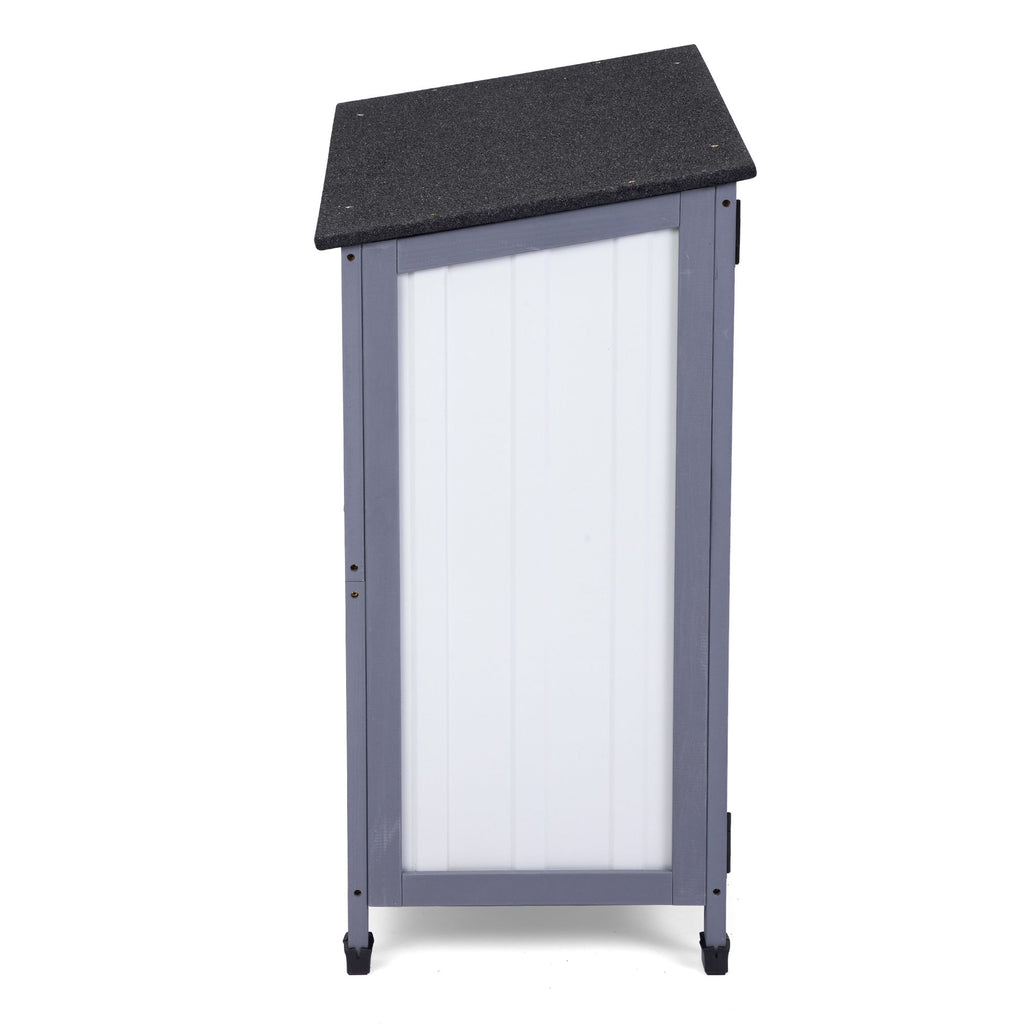 Steel Storage Cabinet, 31.5"L x 17.3"W x 33.7"H, Grey