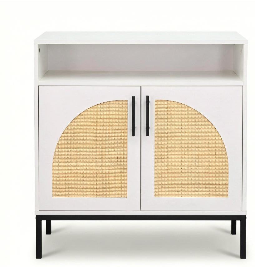 32 Inch Sideboard Buffet Cabinet with Adjustable Shelf  for Dining Room