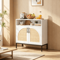 32 Inch Sideboard Buffet Cabinet with Adjustable Shelf  for Dining Room