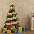 33FT Christmas Tinsel Garland,Metallic Twist Garland in Gold and White for Christmas Tree Party Dcoration Supply
