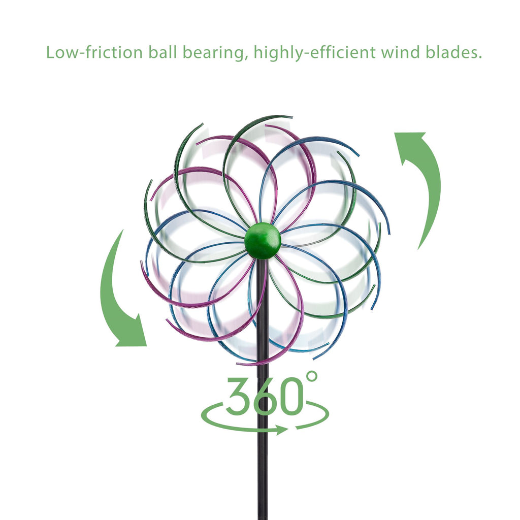 Attractive Windmill for Garden, Backyard and Patio - Gradient Purple