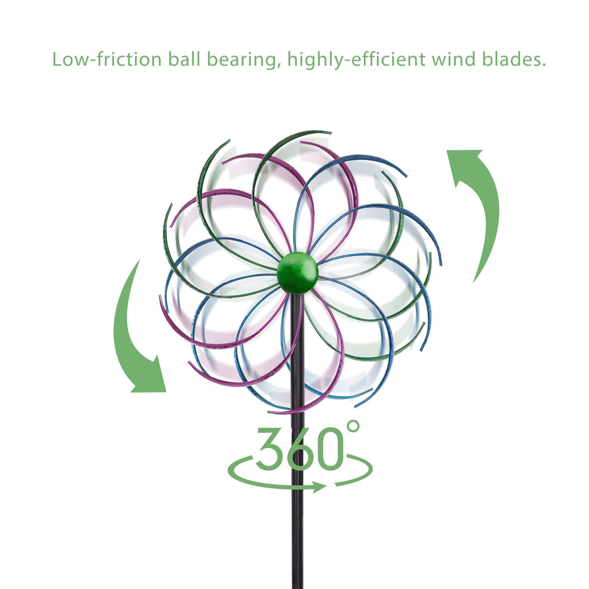 Attractive Windmill for Garden, Backyard and Patio - Gradient Purple