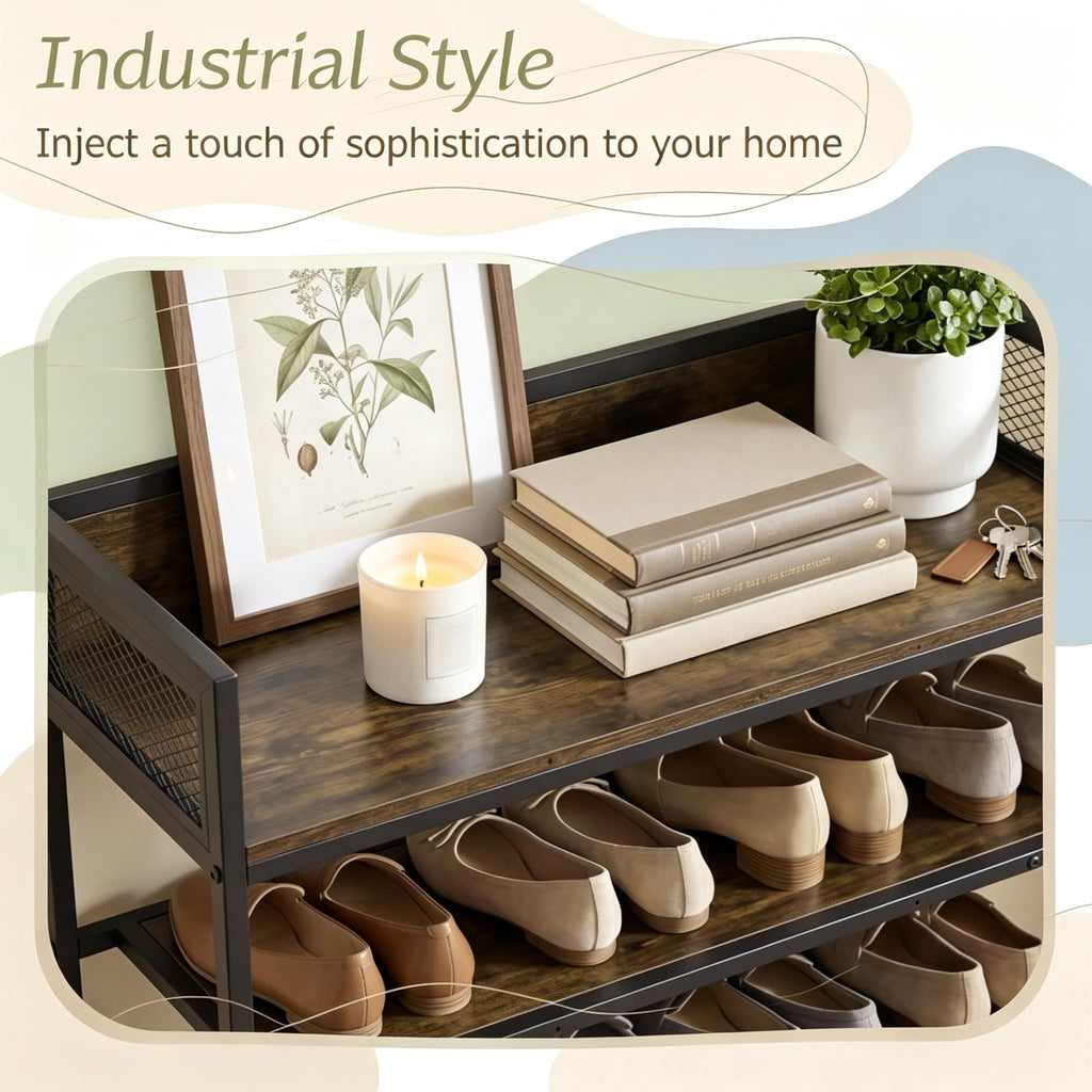 4-Tier Shoe Rack with Heavy