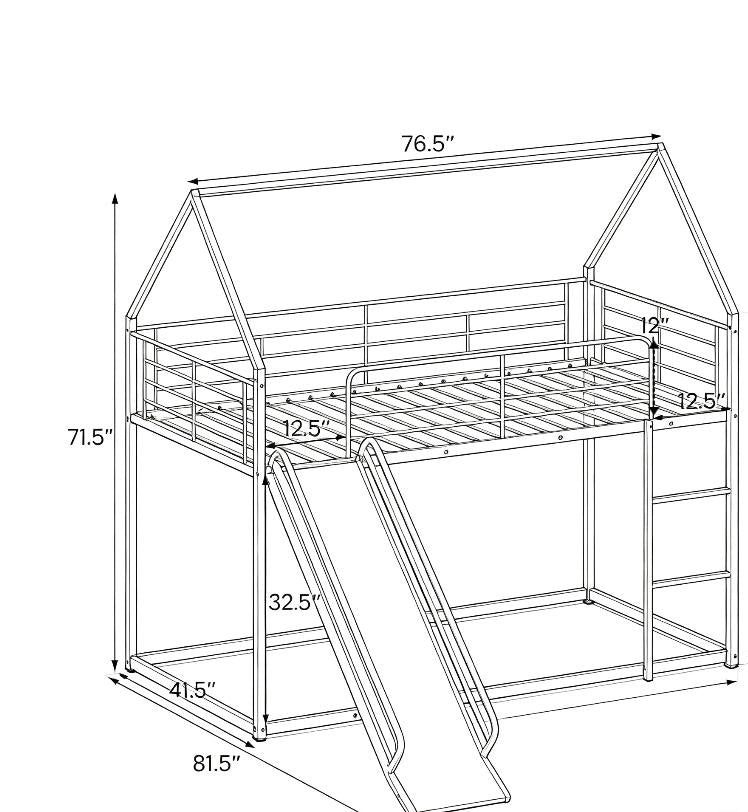 House-Shaped Metal Twin