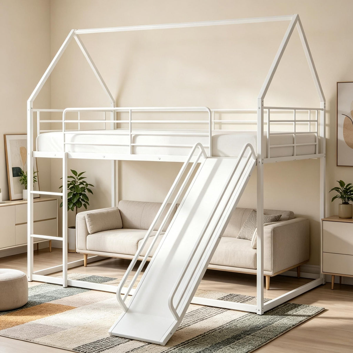 House-Shaped Metal Twin