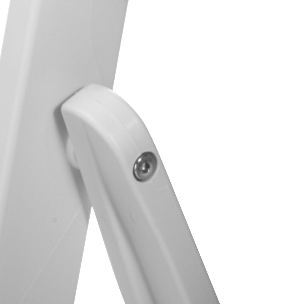 Steel Tube Folding Chair, White (2pcs)