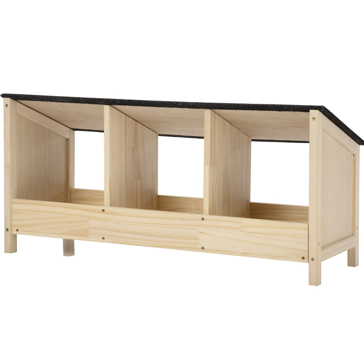 Chicken Coop with Waterproof Roof and 3 Nest Areas