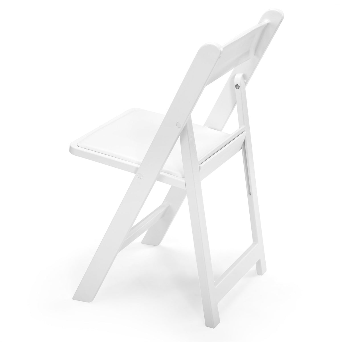 Steel Tube Folding Chair, White (4pcs)