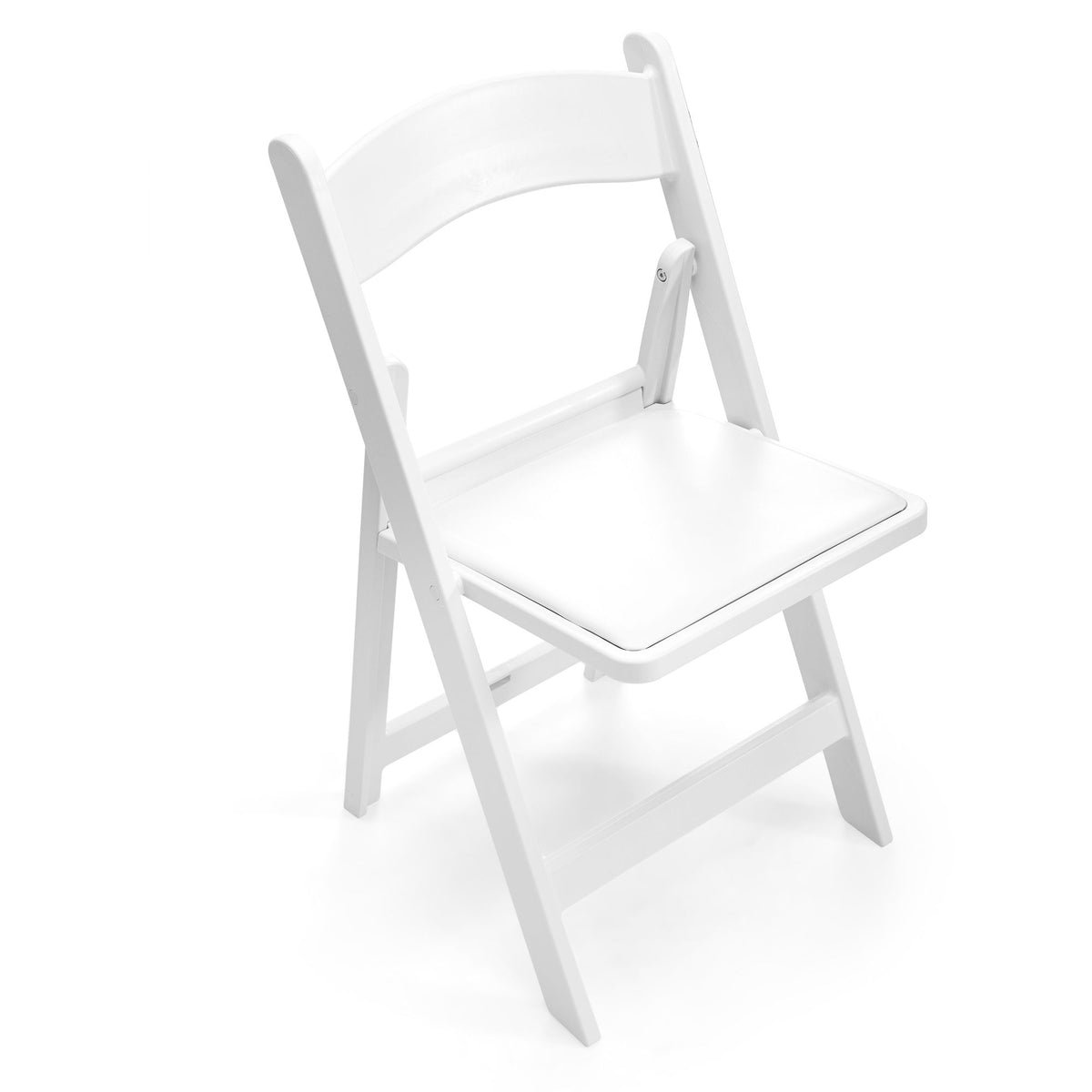 Steel Tube Folding Chair, White (4pcs)
