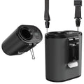 FS012 Portable Waist Fan with Neck Strap & Desktop Stand · 100 Speeds · 20000 RPM · Rechargeable ·Grey