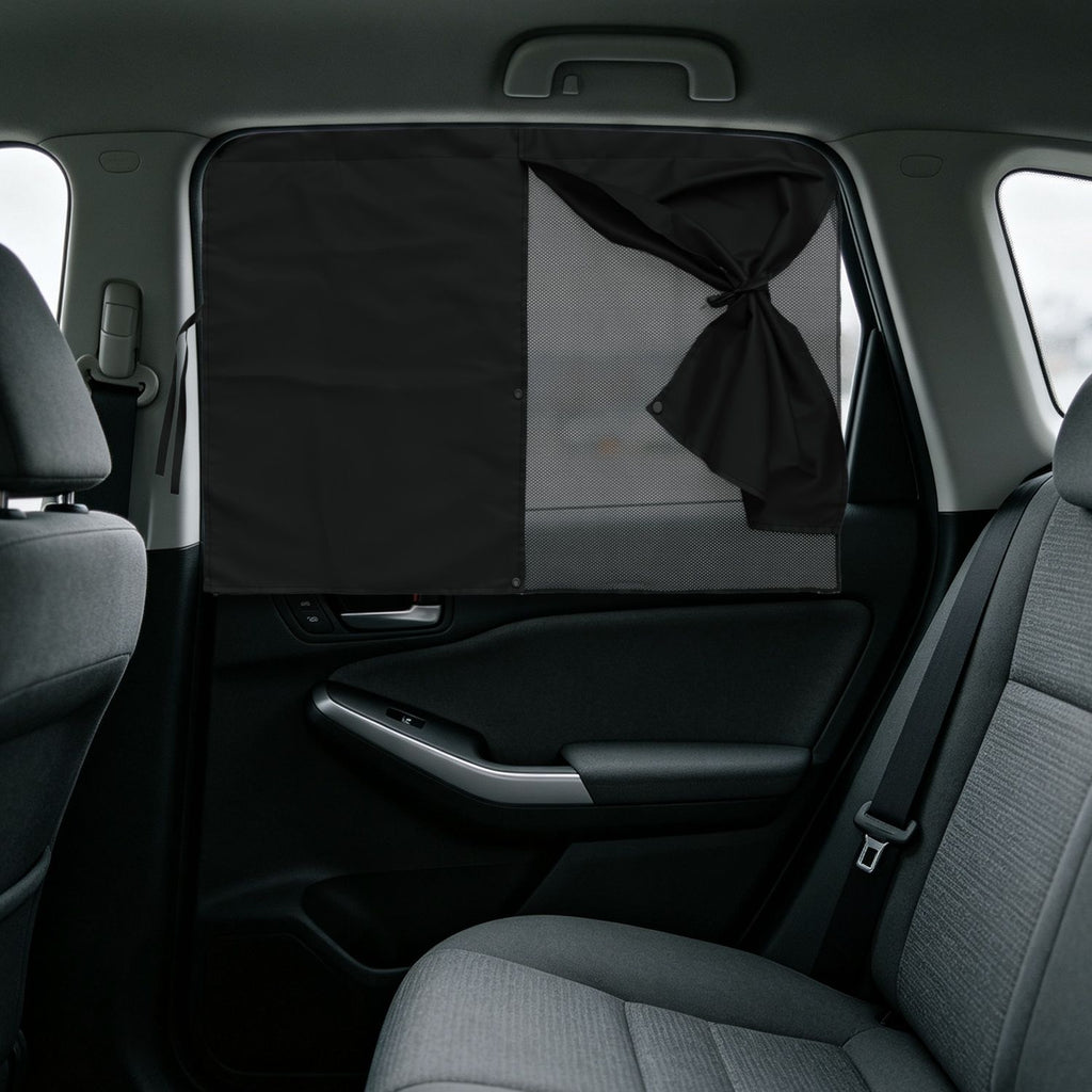 2 Pack Car Window Shades ,Vehicle Magnetic Sun Shade for Side Window, 3 Adjustable Shading Modes, Polyester Mesh Privacy Curtain, Universal Fit for Most Cars SUVs & Trucks