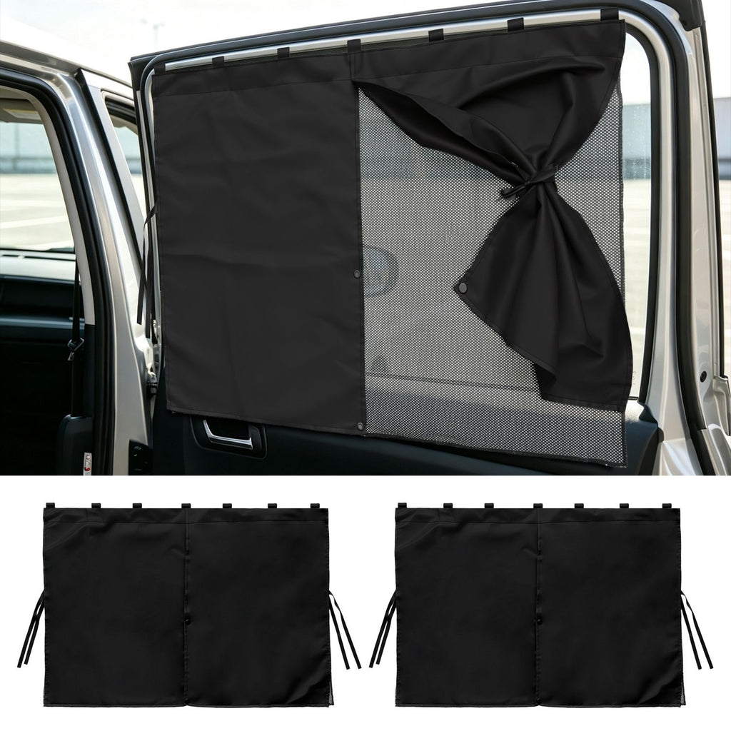 2 Pack Car Window Shades ,Vehicle Magnetic Sun Shade for Side Window, 3 Adjustable Shading Modes, Polyester Mesh Privacy Curtain, Universal Fit for Most Cars SUVs & Trucks