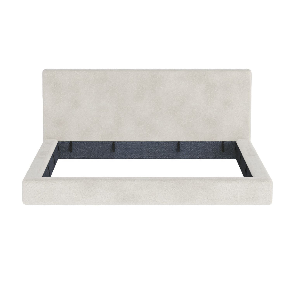 AirFrame King Frameless Bed Surround, 8.7'' Cloud Upholstered sponge cushion, Easy Assembly (Excluding bed frame), Off-white.