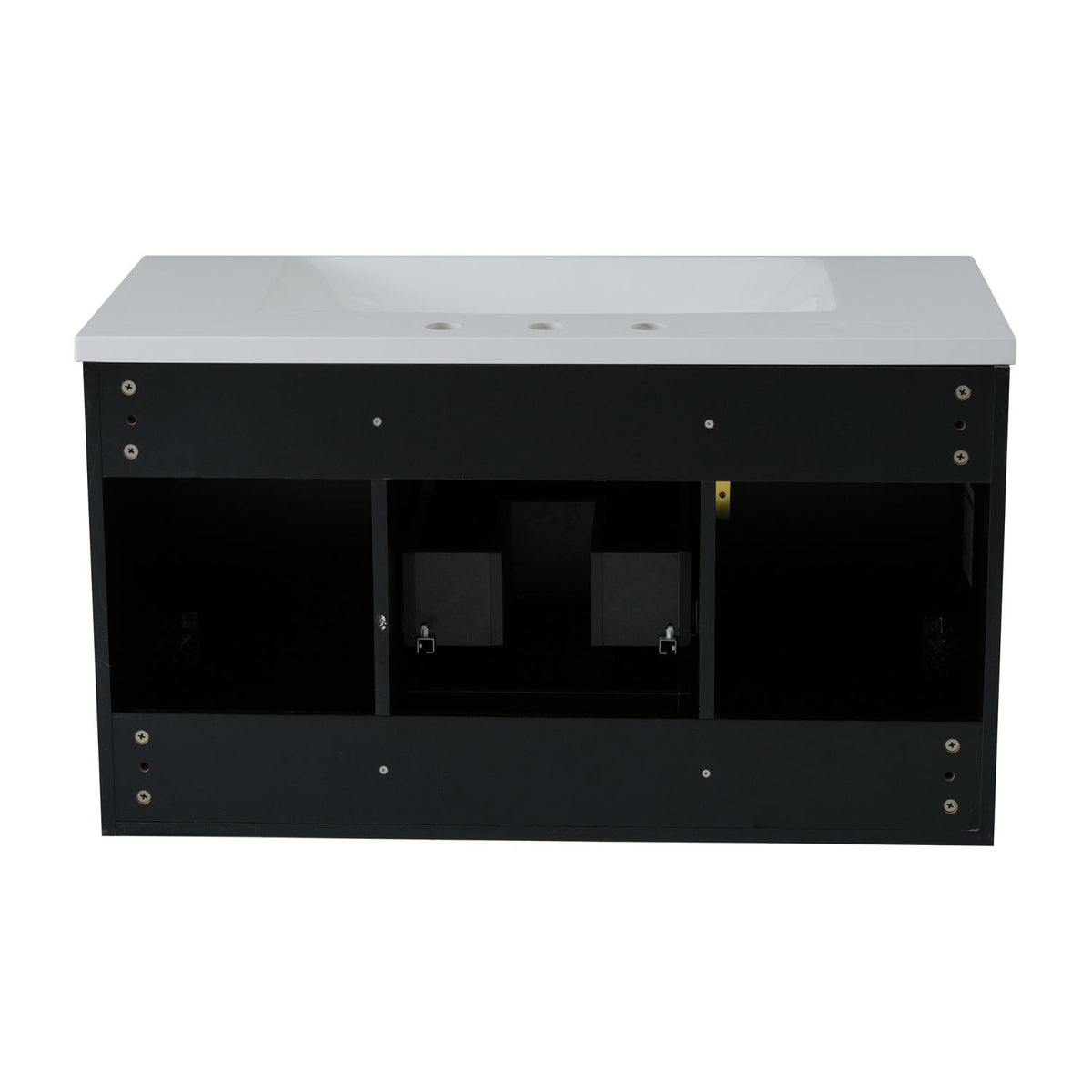 36'' Wall Mounted Bathroom Vanity with Resin Sink, Floating Bathroom Storage Cabinet with 2 Drawers (Same as N710S236003B)