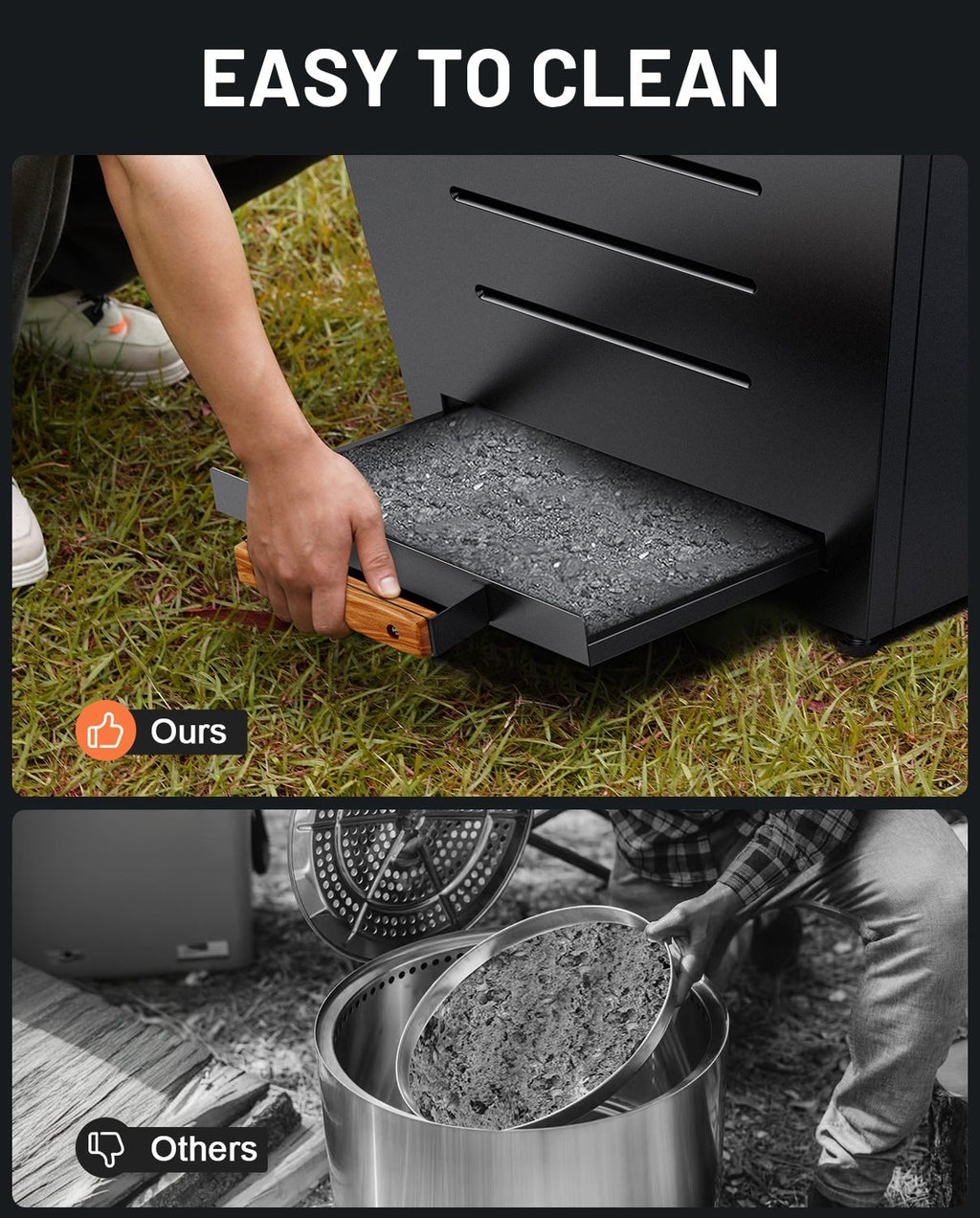 Smokeless Fire Pit - Black