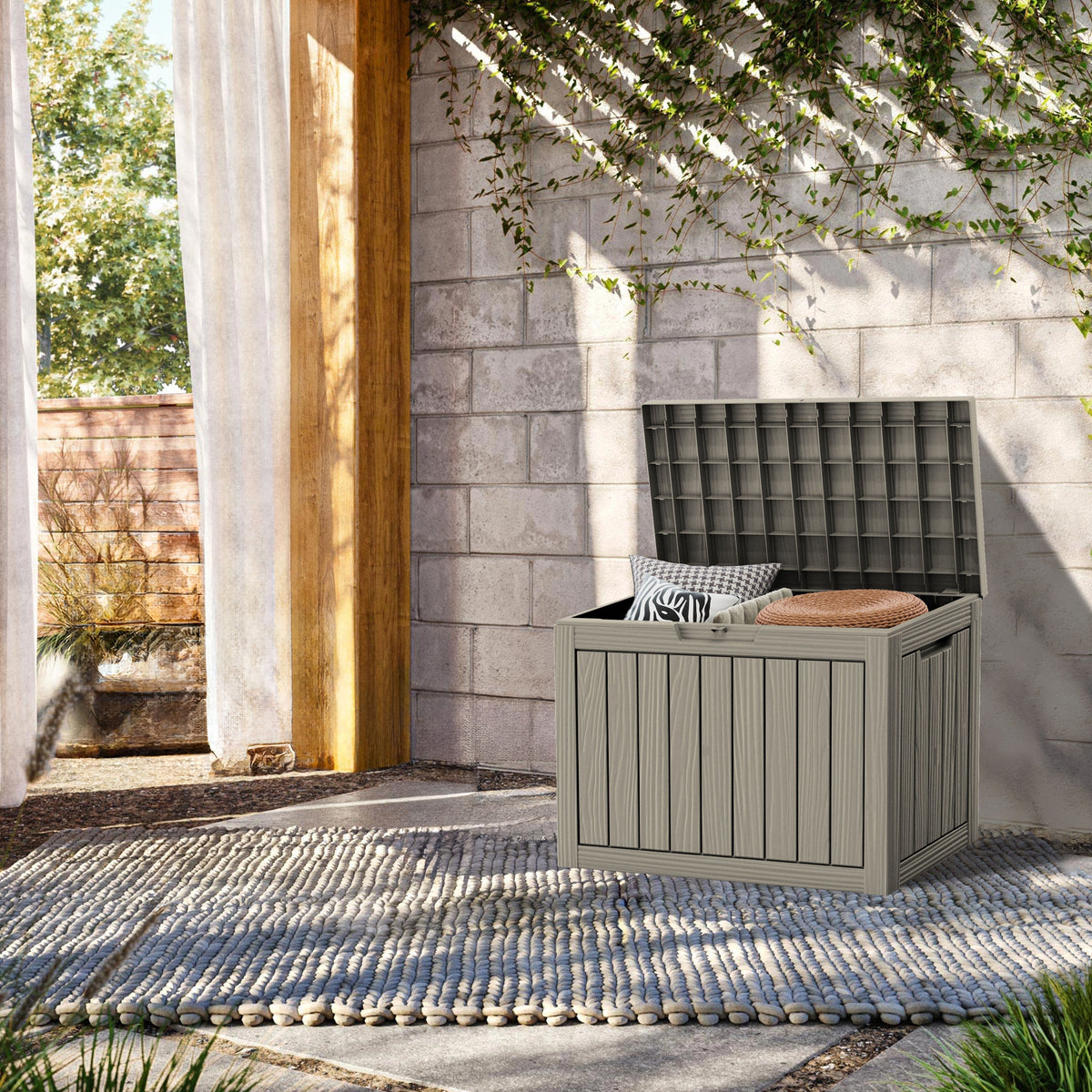 45Gallon Deck Box - Light Coffee