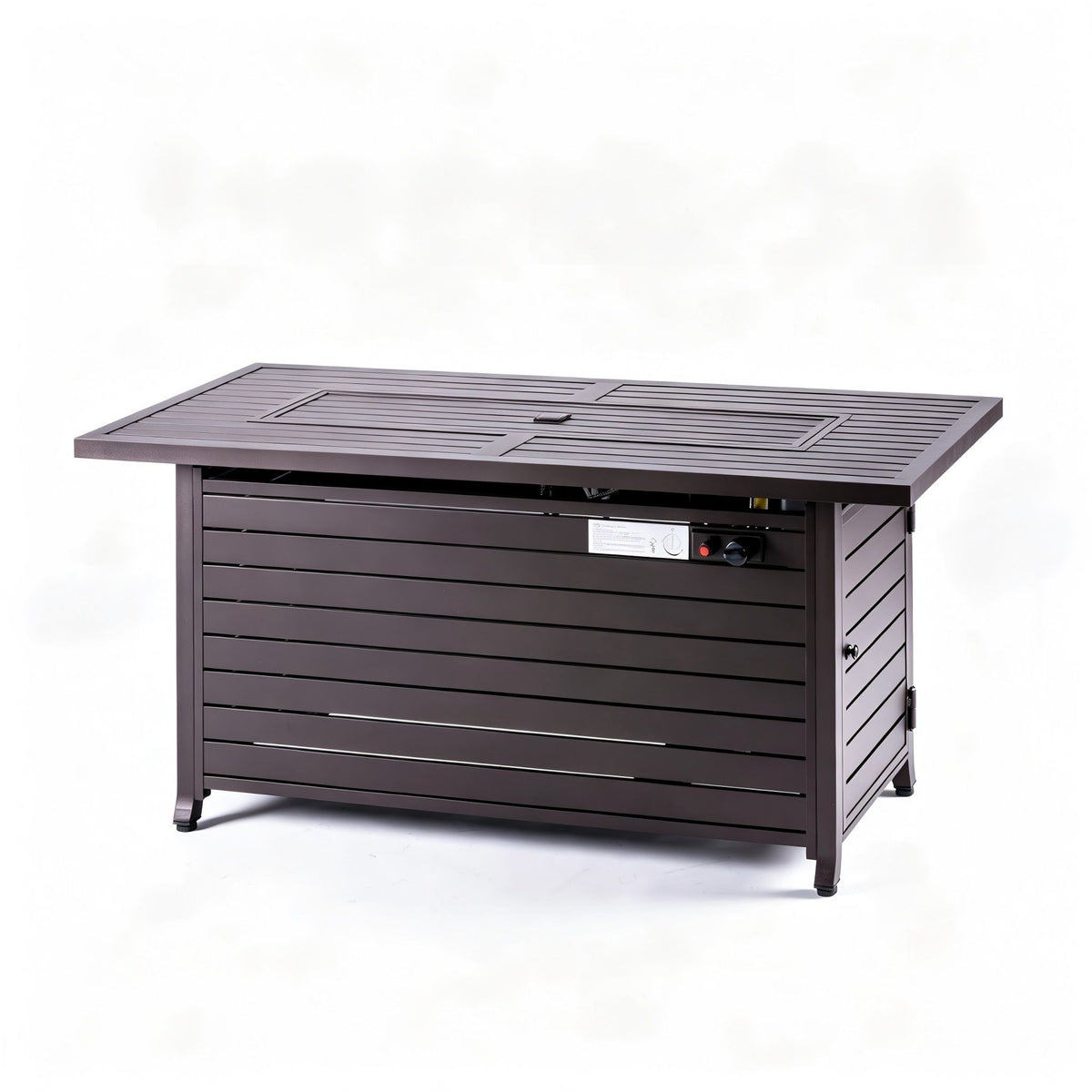 Rectangular Fire Pit Table - Mocha