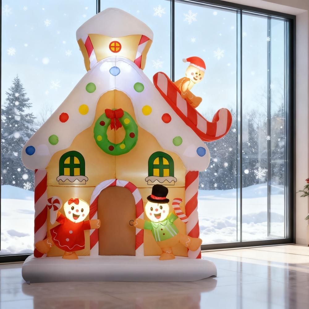 7FT Giant Inflatable Gingerbread House