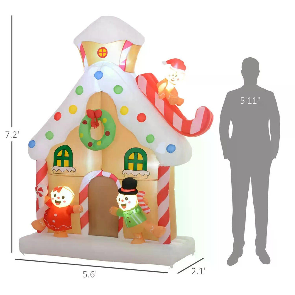 7FT Giant Inflatable Gingerbread House