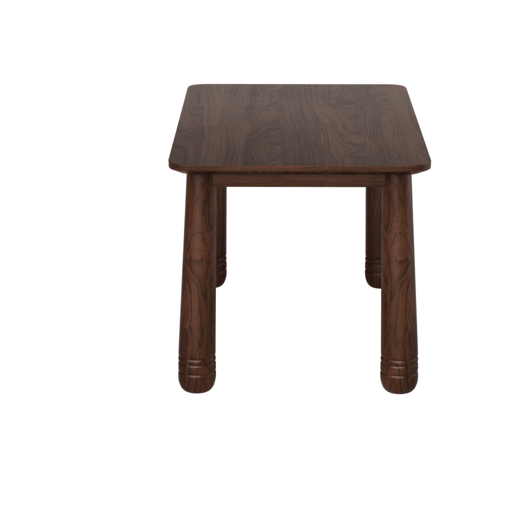 63" Solid Wood Dining Table, Rectangular Kitchen Table with Walnut Finish, Farmhouse Dinner Table for 4-6 People, Heavy-Duty Support up to 1000 lbs, Easy Assembly