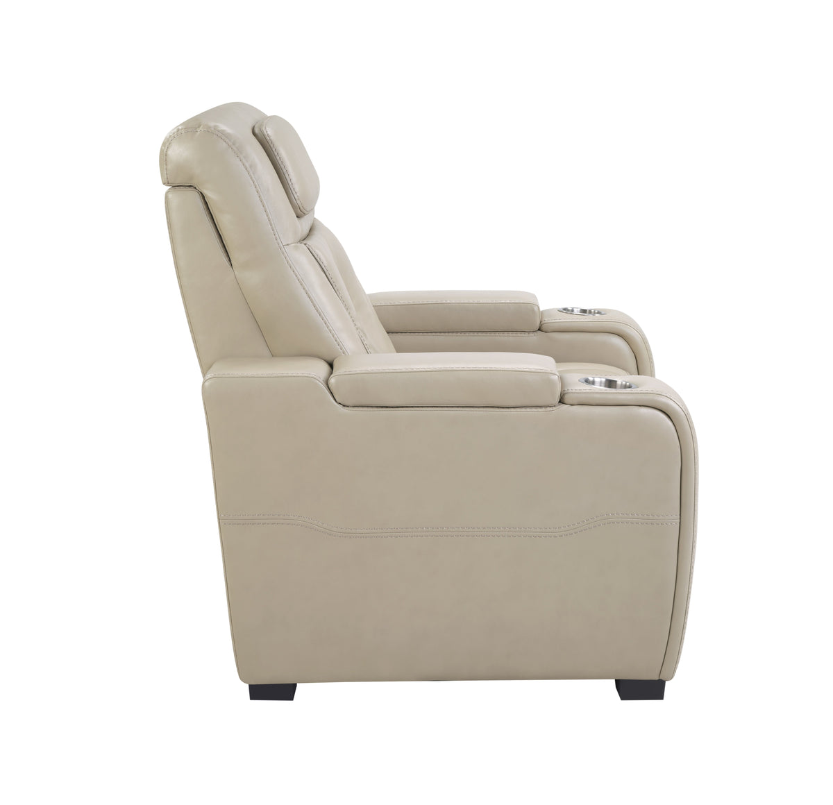 Recliner with Console, Electric Reclining Loveseat with Heat and Vibration, Cup Holder, USB Charge Port