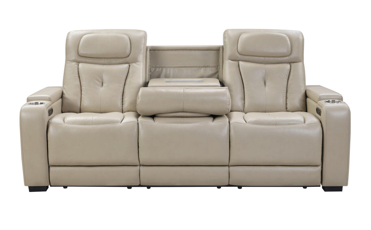 Recliner with Console, Electric Reclining Loveseat with Heat and Vibration, Cup Holder, USB Charge Port