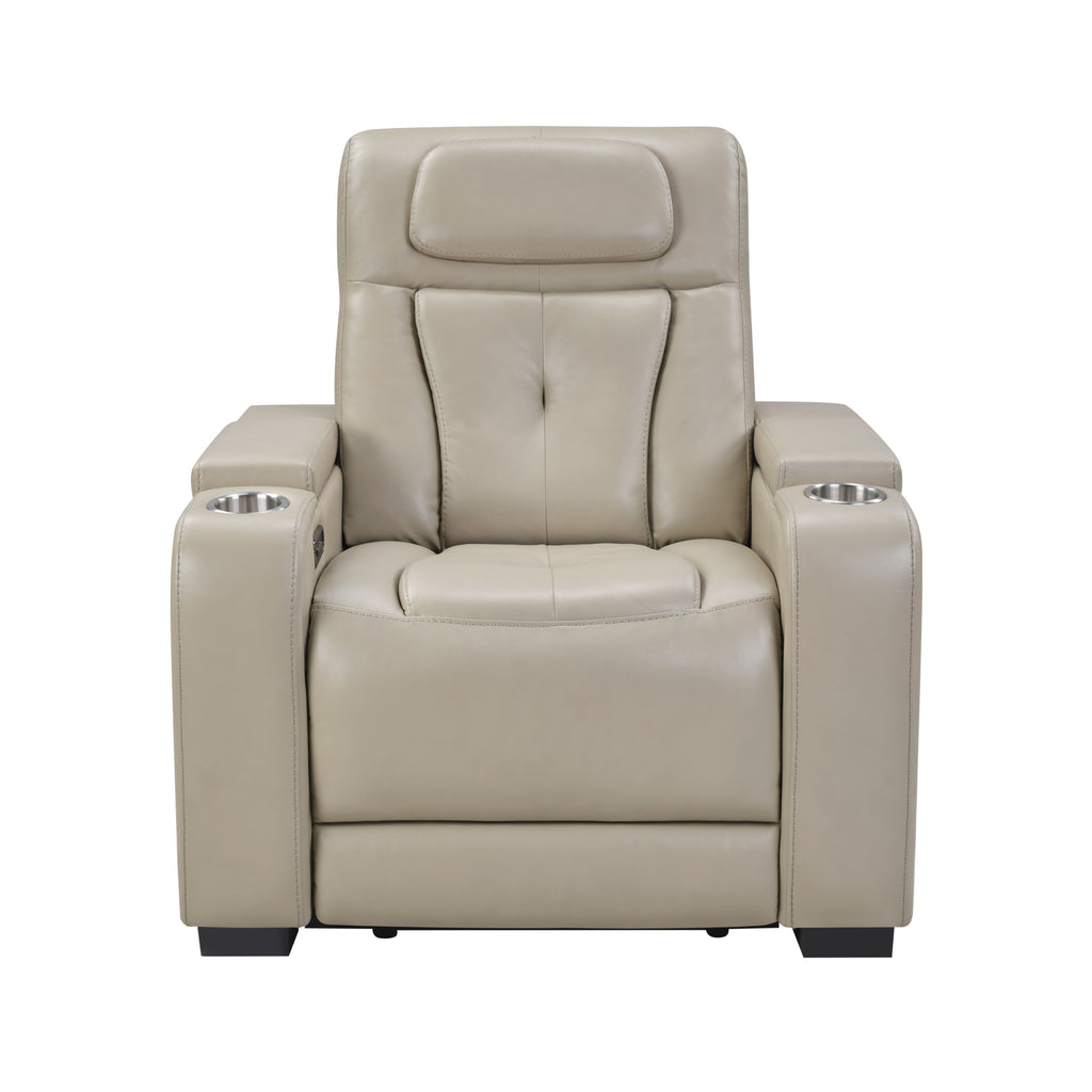 Recliner with Console, Electric Reclining Loveseat with Heat and Vibration, Cup Holder, USB Charge Port