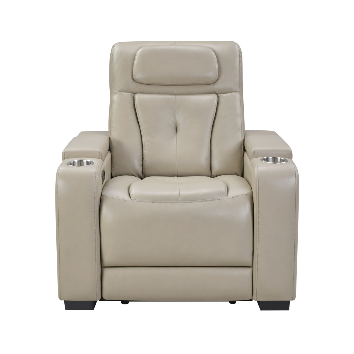 Recliner with Console, Electric Reclining Loveseat with Heat and Vibration, Cup Holder, USB Charge Port