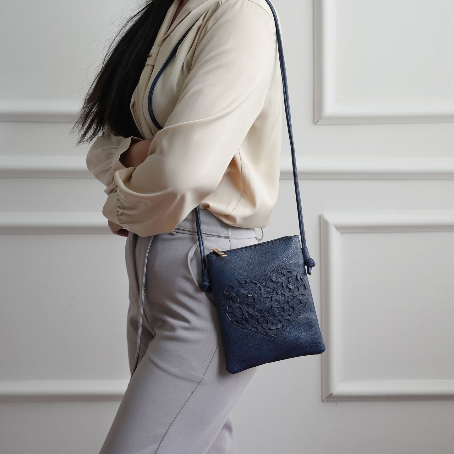 MKF Collection Heartly Crossbody Handbag Women by Mia K