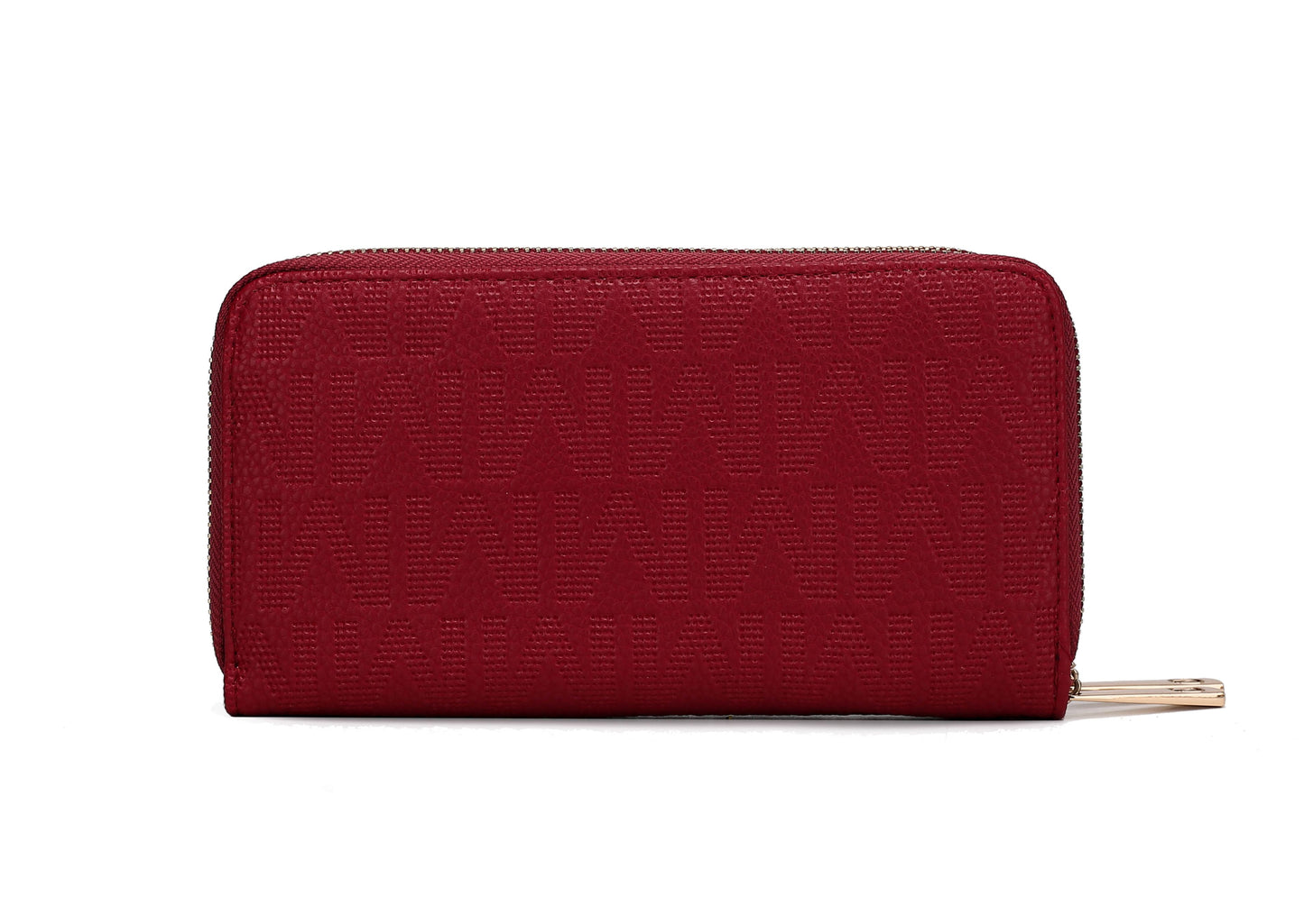 MKF Collection Lisbette Embossed M Signature Wallet by Mia k
