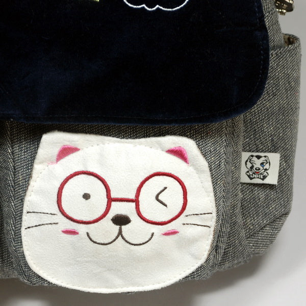 [Sunny Day] 100% Cotton Canvas Shoulder Bag / Swingpack / Travel Bag