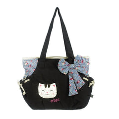 [Sweet Cat] 100% Cotton Canvas Shoulder Bag / Swingpack / Travel Bag