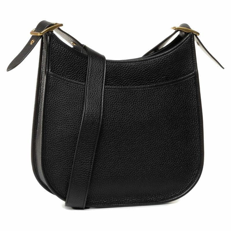 Coach Pebbled Leather Emery Black Leather Crossbody Handbag