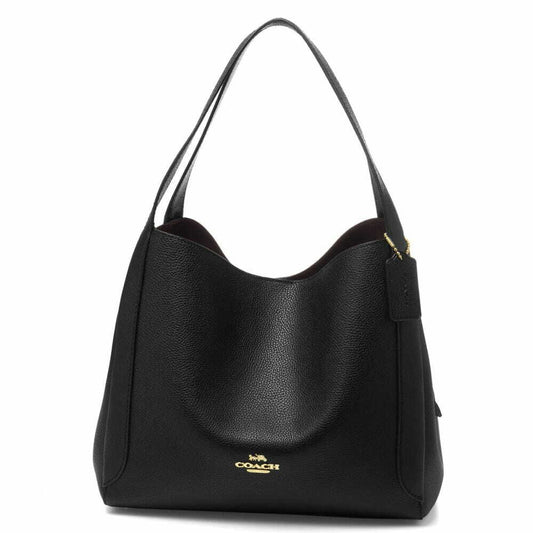 Coach Hadley Hobo Ladies Gold / Black Leather Bag
