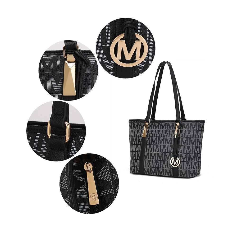 MKF Collection Marimar M Signature Women's Tote Bag – 4 Pcs set by Mia K